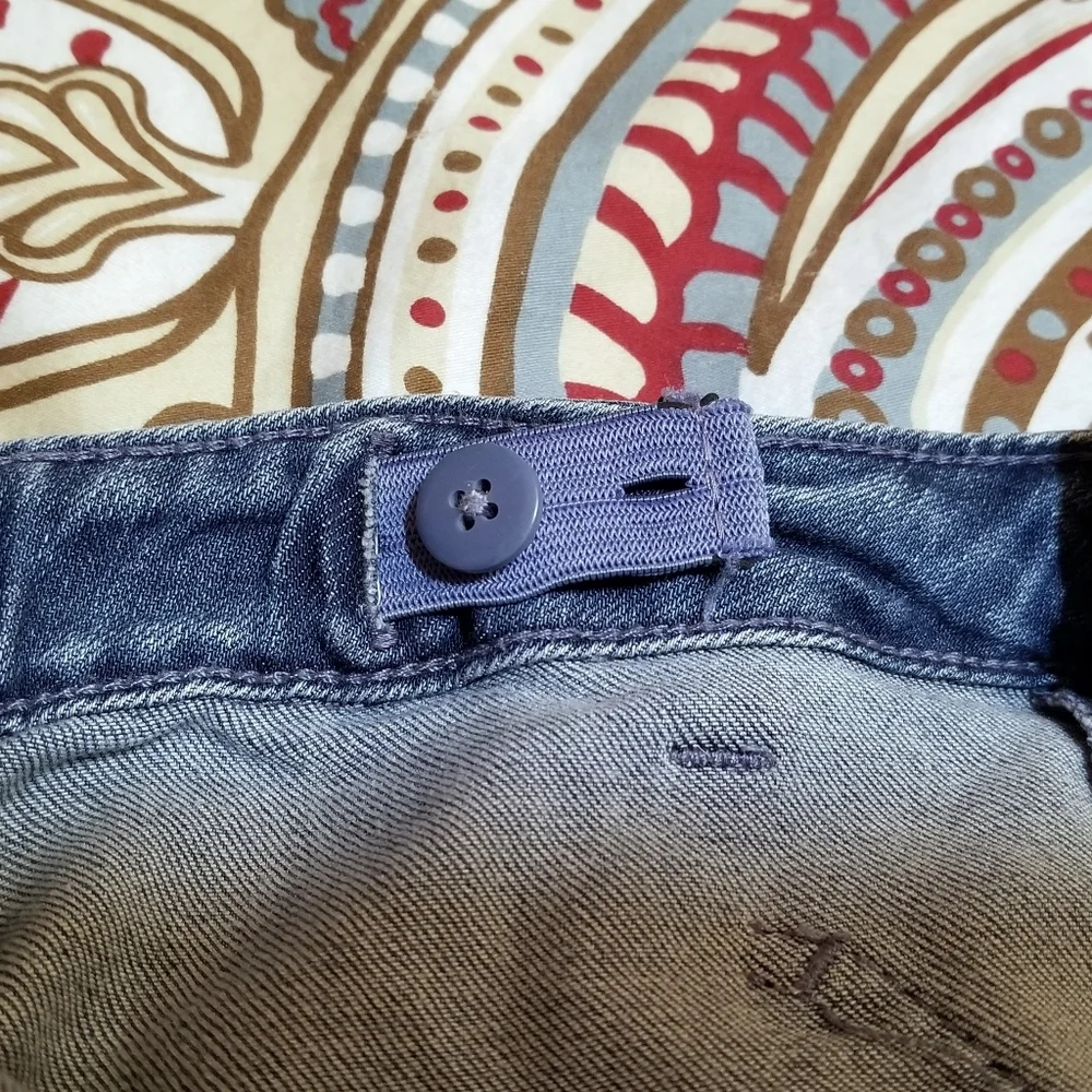 Y2K Women's Jeans Small Blue Heart Pocket Flare Light/Medium Wash **CLEARANCE** - Picture 3 of 4